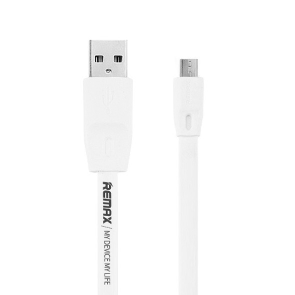 eng_pl_Remax-Full-Speed-Cable-RC-001m-USB-micro-USB-Data-Flat-Cable-2M-2-4A-white-35745_1